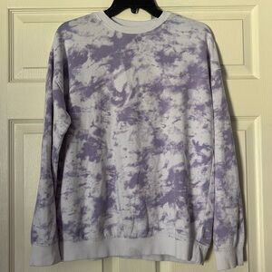 Original Use Purple and White Crewneck